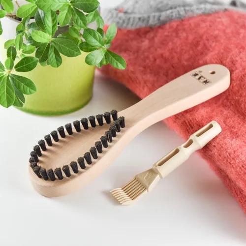 老舗アートブラシ　ハンドメイド　かんたん毛玉取りブラシ　スタンダード　特許取得